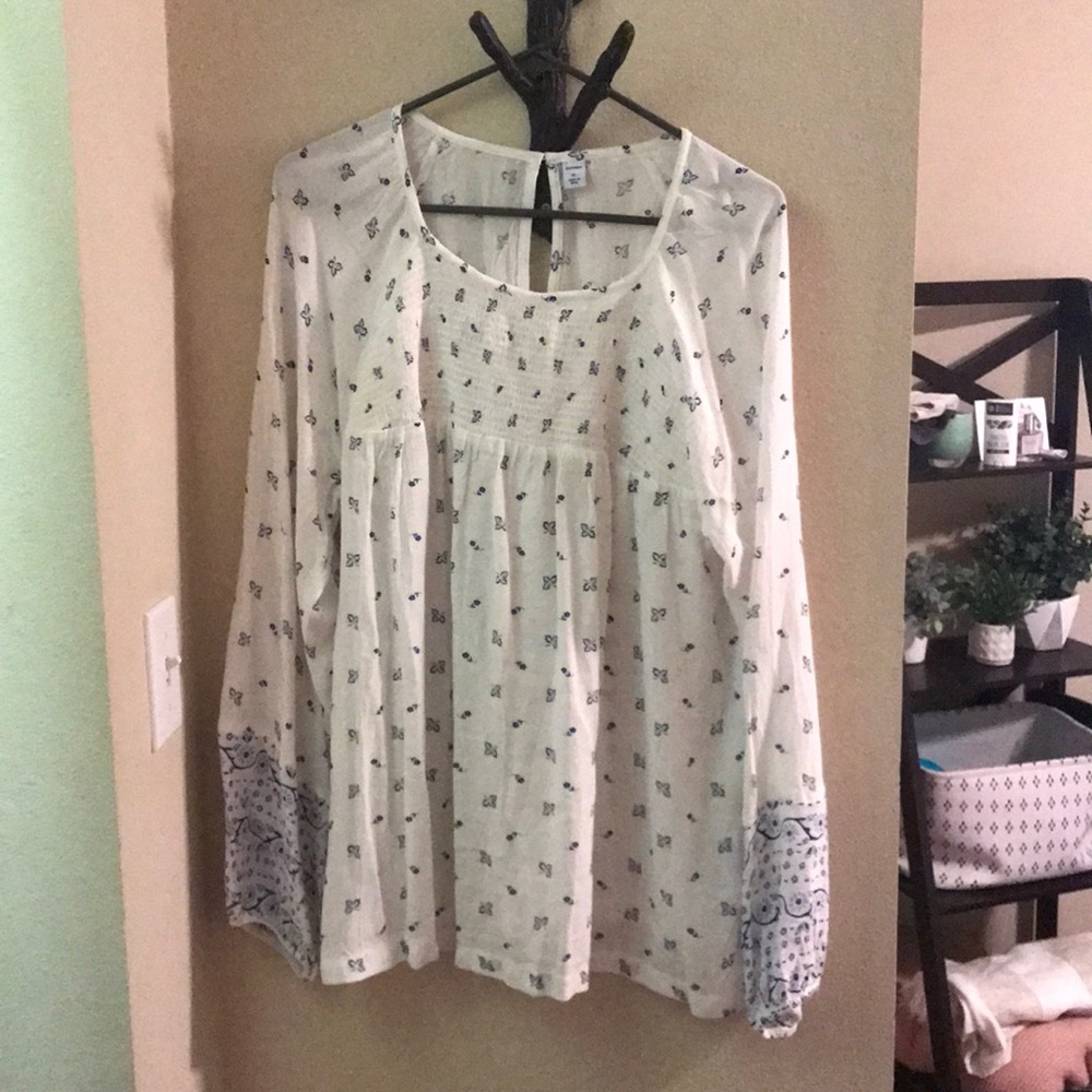 Long sleeve blouse